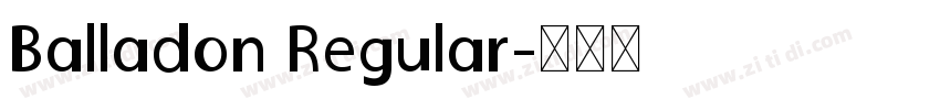 Balladon Regular字体转换